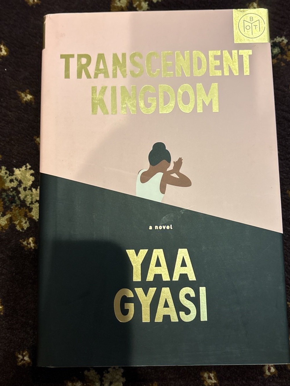 Yaa Gyasi Transcendent Kingdom Hardcover Novel - Pink and Black